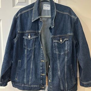 Old Navy Women's Dark Blue Jean Jacket
